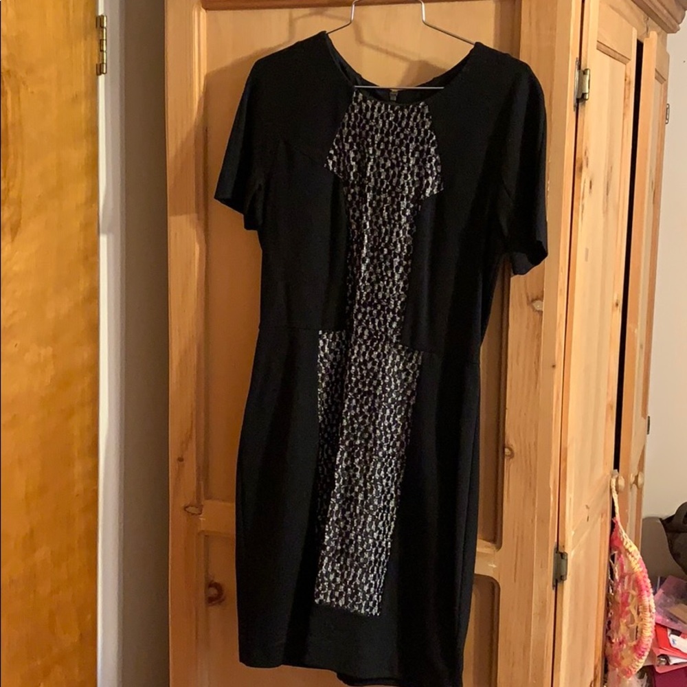 Black & white mini dress